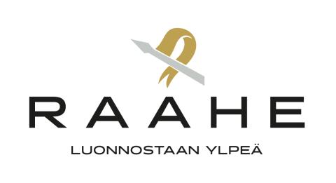 Raahen kaupungin logo ja slogan "Luonnostaan ylpeä".