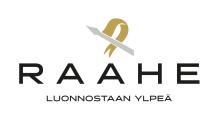 Raahen kaupungin logo ja slogan "Luonnostaan ylpeä".