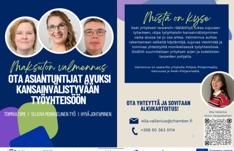 Mainoskuva maksuttomasta valmennuksesta.