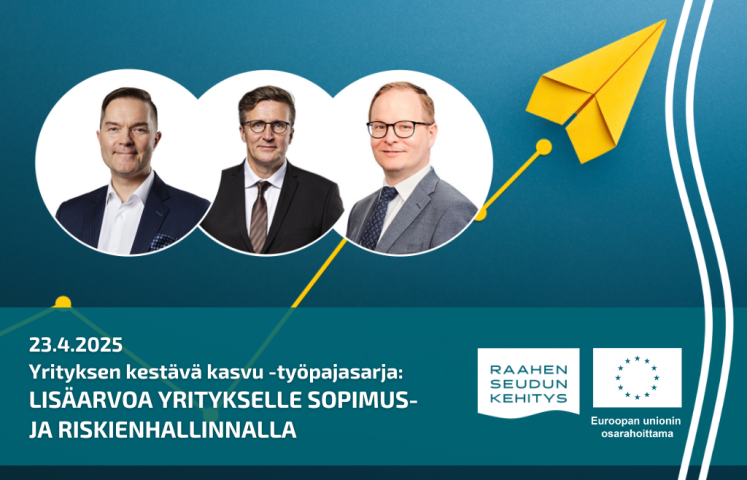 Tapahtumatiedot, kouluttajien kuvat ja taustalla keltainen lennokki.