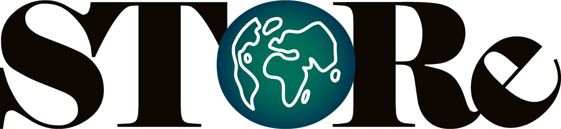 Store-hankkeen logo, jossa maapallo.