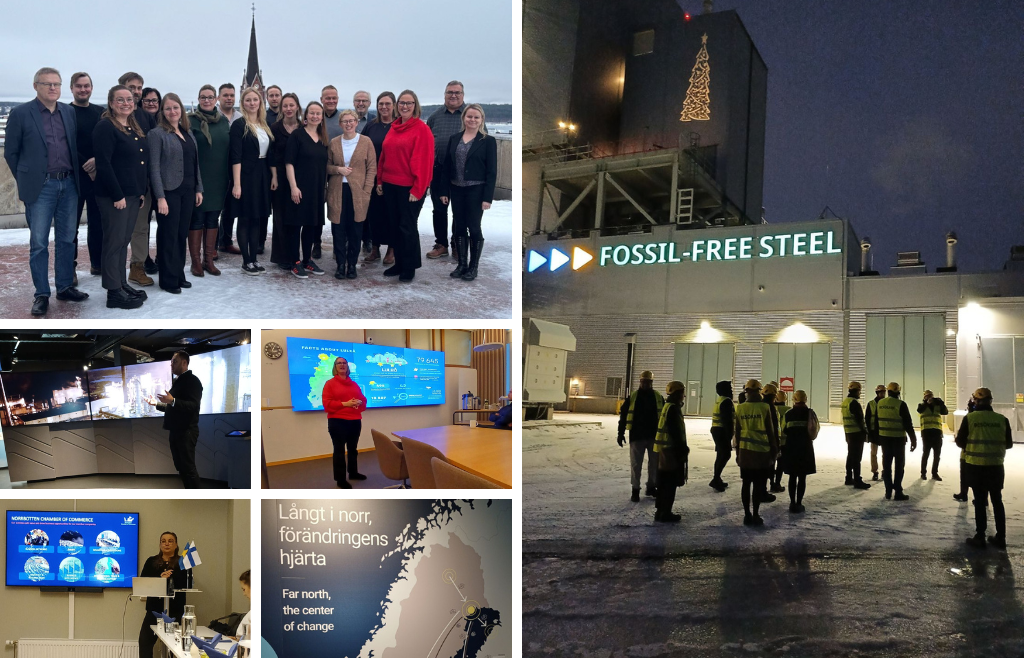 Kuuden valokuvan kooste Luulajan matkalta.