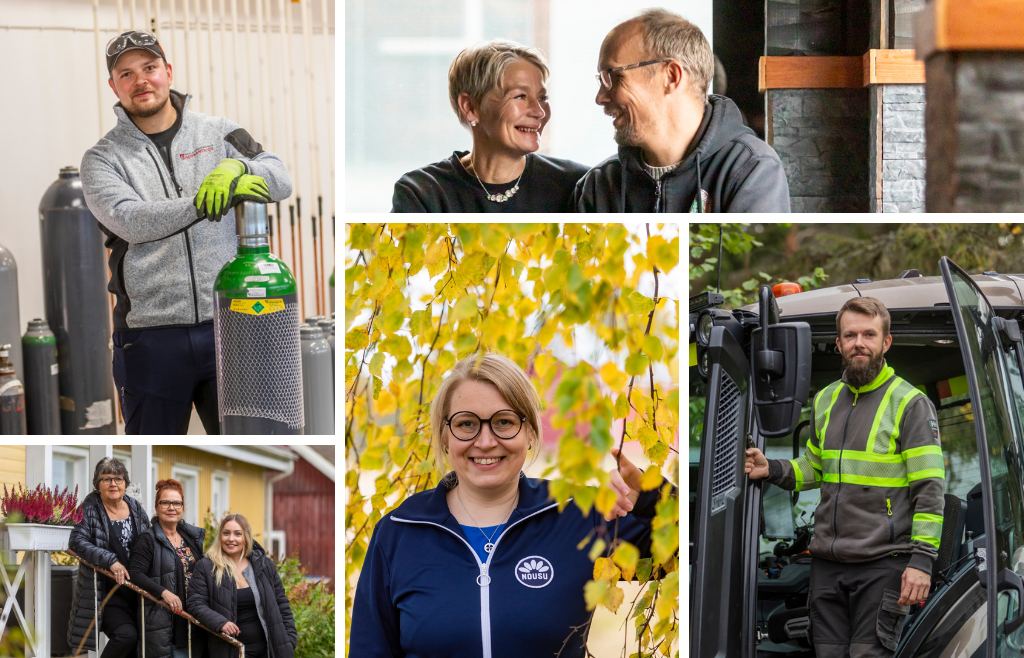 Kuvakooste Raahen seutukunnan vuoden yrittäjistä.